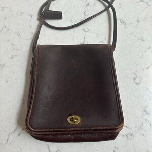Vintage Coach Compact Pouch #9620 in Mahogany